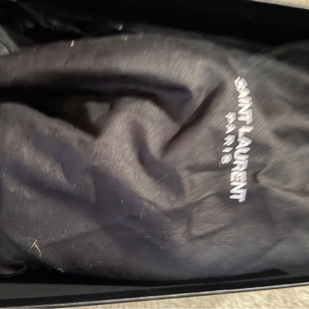 Saint Laurent Black Slide Sandals size 7.5 - Picture 5 of 5